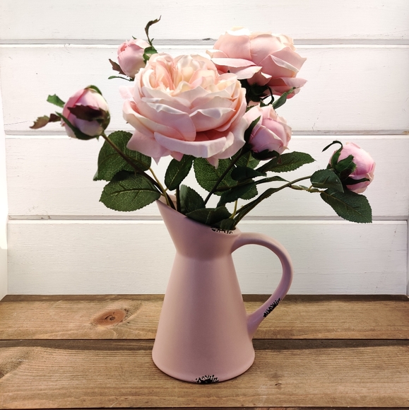Other - Rustic Pink Pitcher Vase
